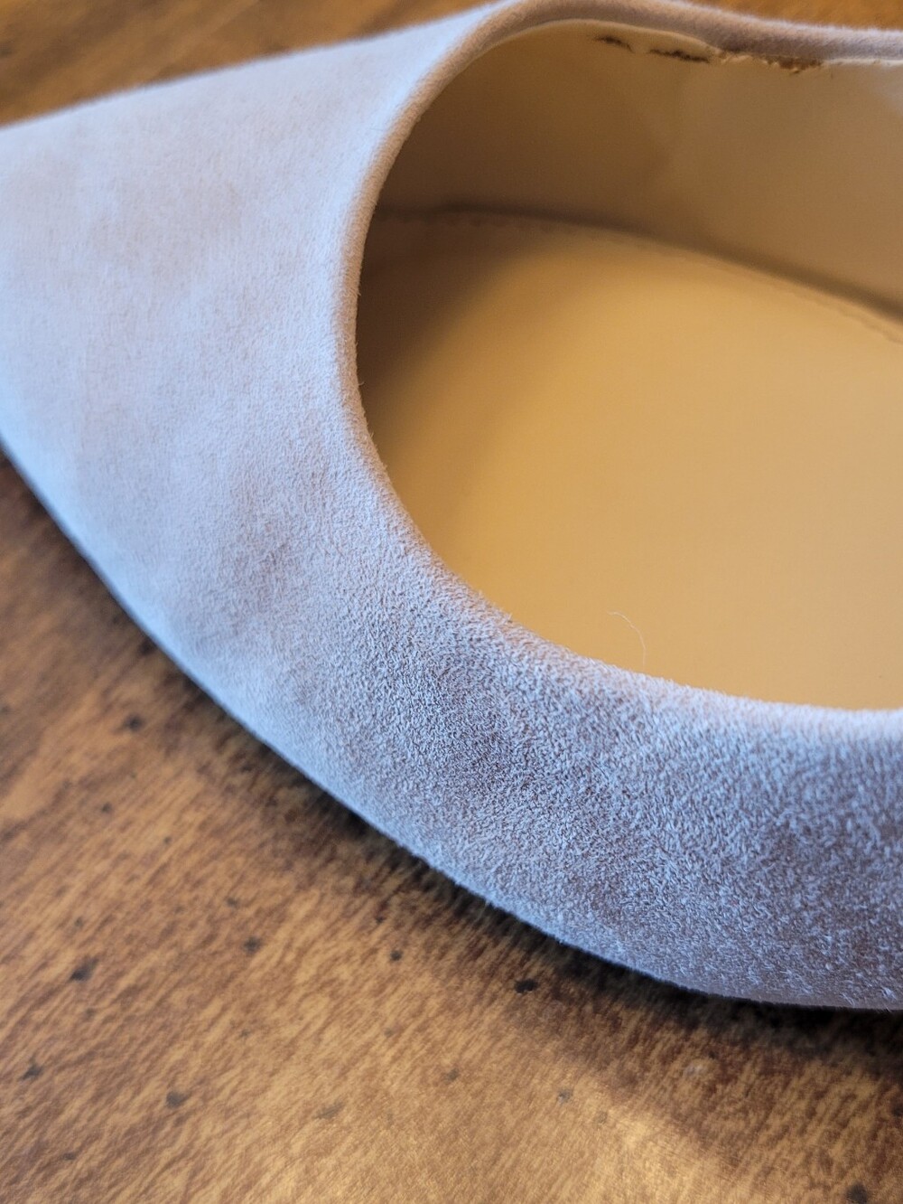 Vince Camuto Sand Colored Suede Pump - Picture 5 of 5